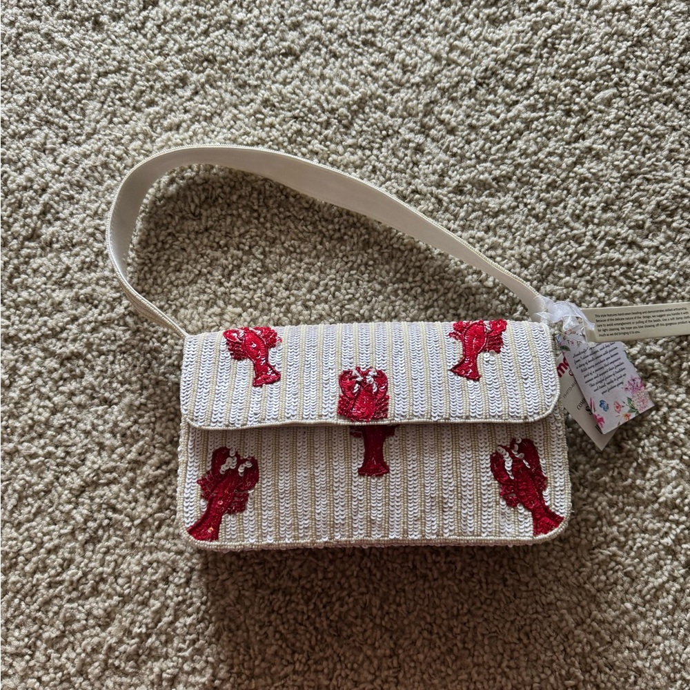 VIRAL BEADED LOBSTER PURSE